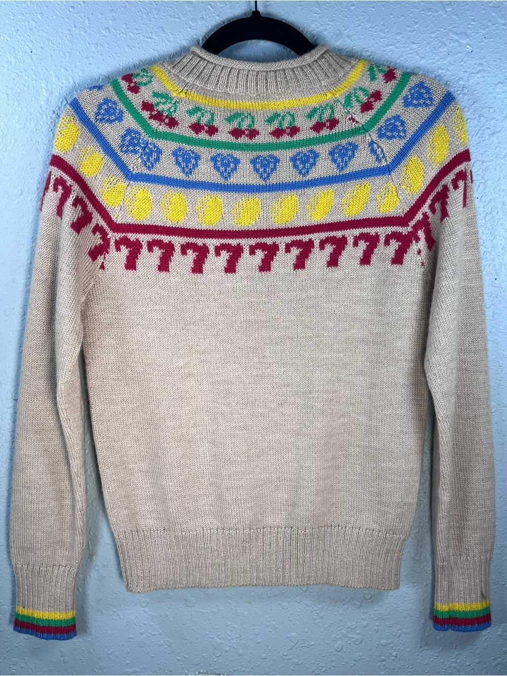 Rachel Antonoff Jackpot Alpaca Fair Isle Sweater S - Picture 3 of 14